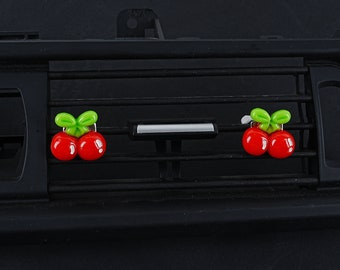 2 stks/set cartoon kers auto ontluchter clips, schattig interieur auto-accessoires voor vrouwen, kawaii auto decor, auto-accessoires schattig voor vrouwen