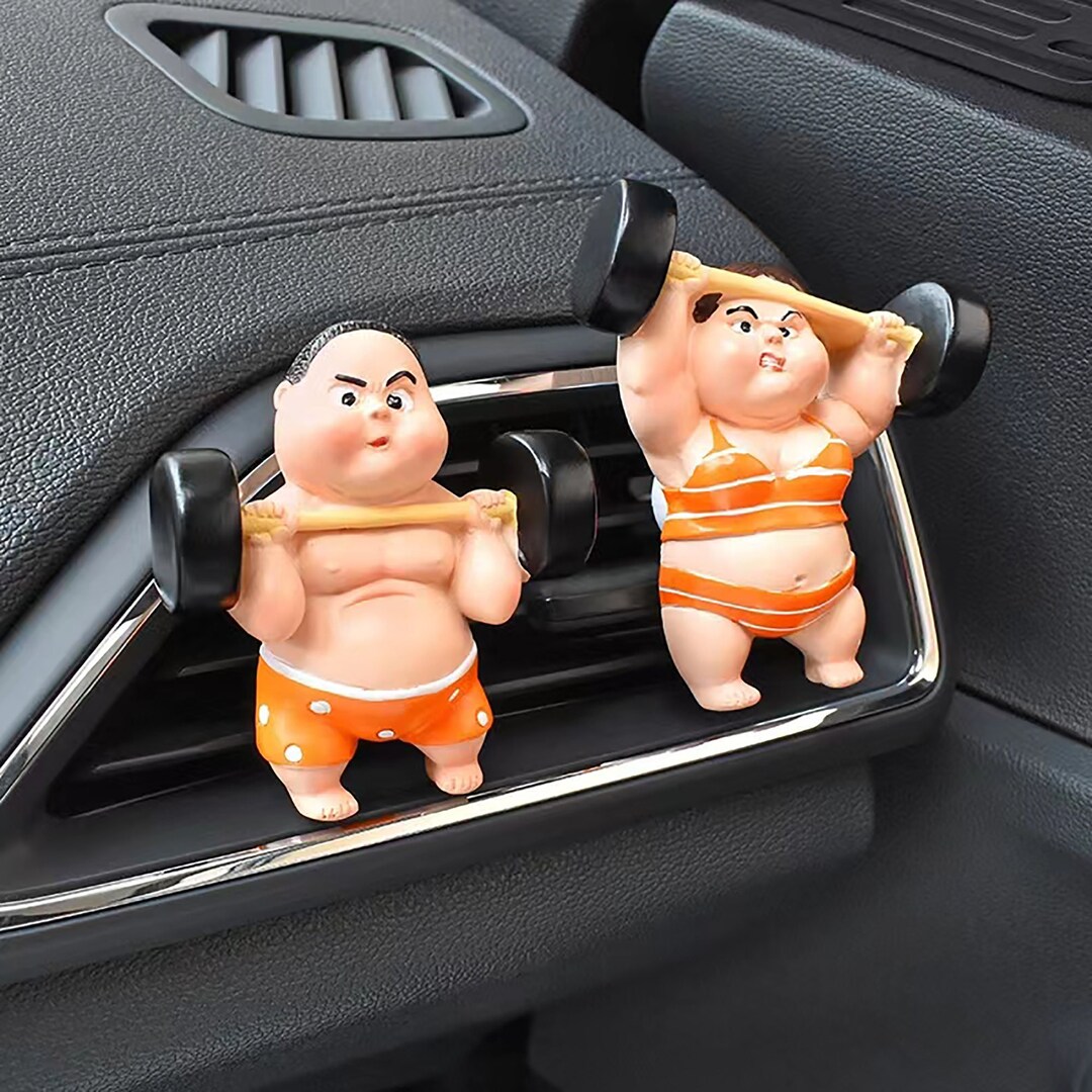 Weightlifting Fitness Girl Boy Car Accessory Cute Air Etsy