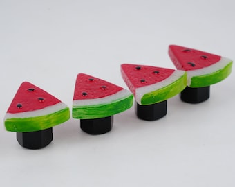 Watermelon Car Tire Valve Stem Caps, Watermelon Valve Stem Caps, Motorcycle/Universal Tire Cap, Schrader Valve, Exterior Car Accessory
