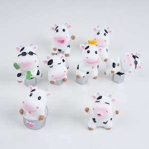 8pcs/set Cow Valve Stem Caps,Cow Tire Stem Caps,Cartoon Cow Tire valve cap set of 2, 4 or 6,Valve Stem Cover Black,Valve Wheel Tyre Air Caps