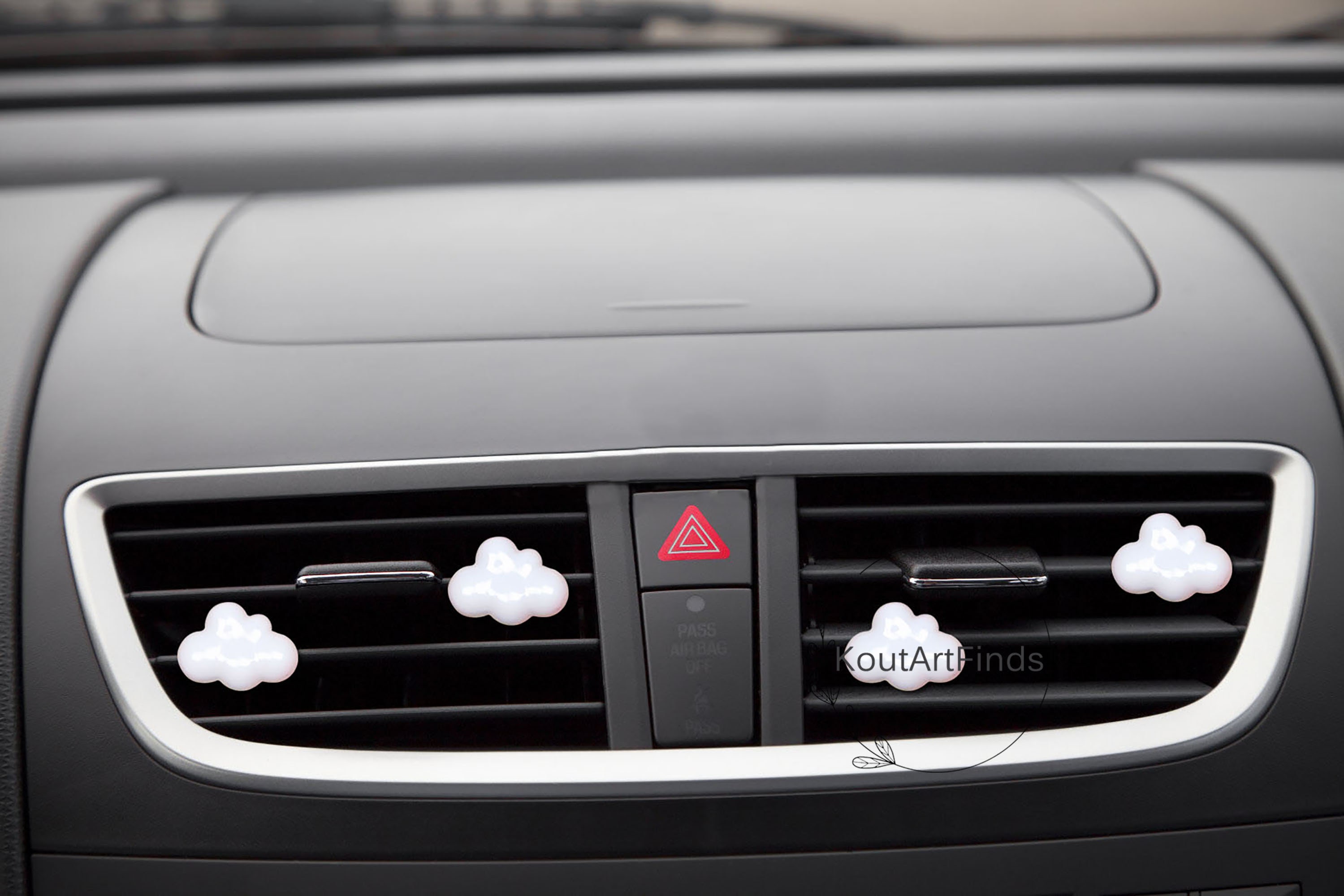 3 stks/set boho cloud auto ontluchter clips decoratie, regenboog wolk auto ventilatie accessoire, auto uitlaat diffuser, boho auto-interieur accessoire voor auto