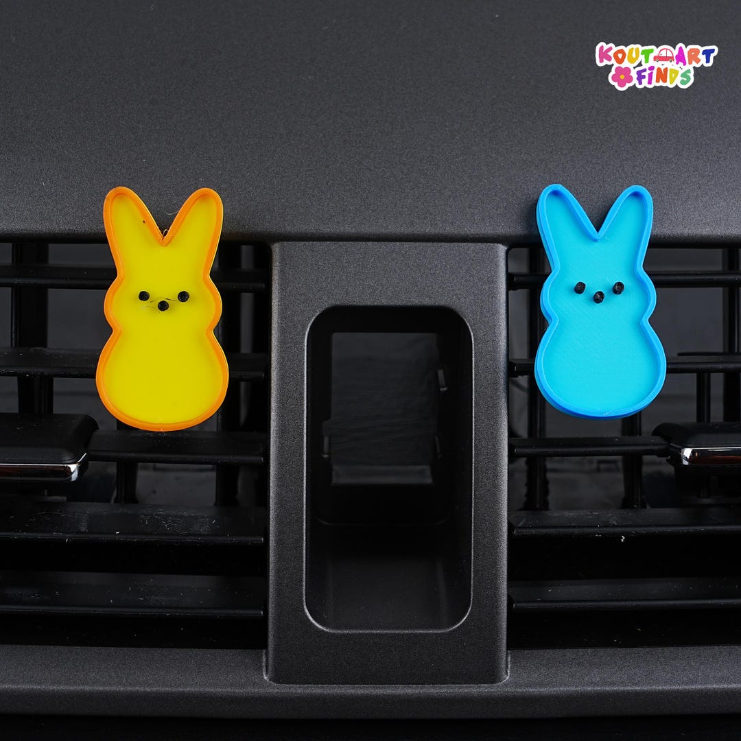 3D Printed Eatser Rabbit Car Air Fresheners, Cute Rabbit Car Air Vent ...
