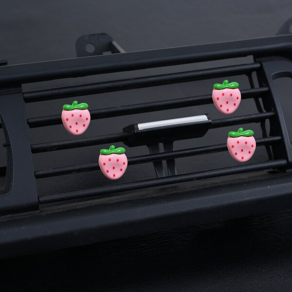 Cute Strawberry Car Accessories Etsy
