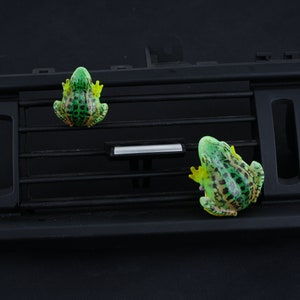 2 teile / satz Kawaii Frosch Air Vent Clips Zubehör, Frosch Auto Ornamente für Männer, entzückende Auto Vent Clips, Auto Innendekoration Universal für Auto