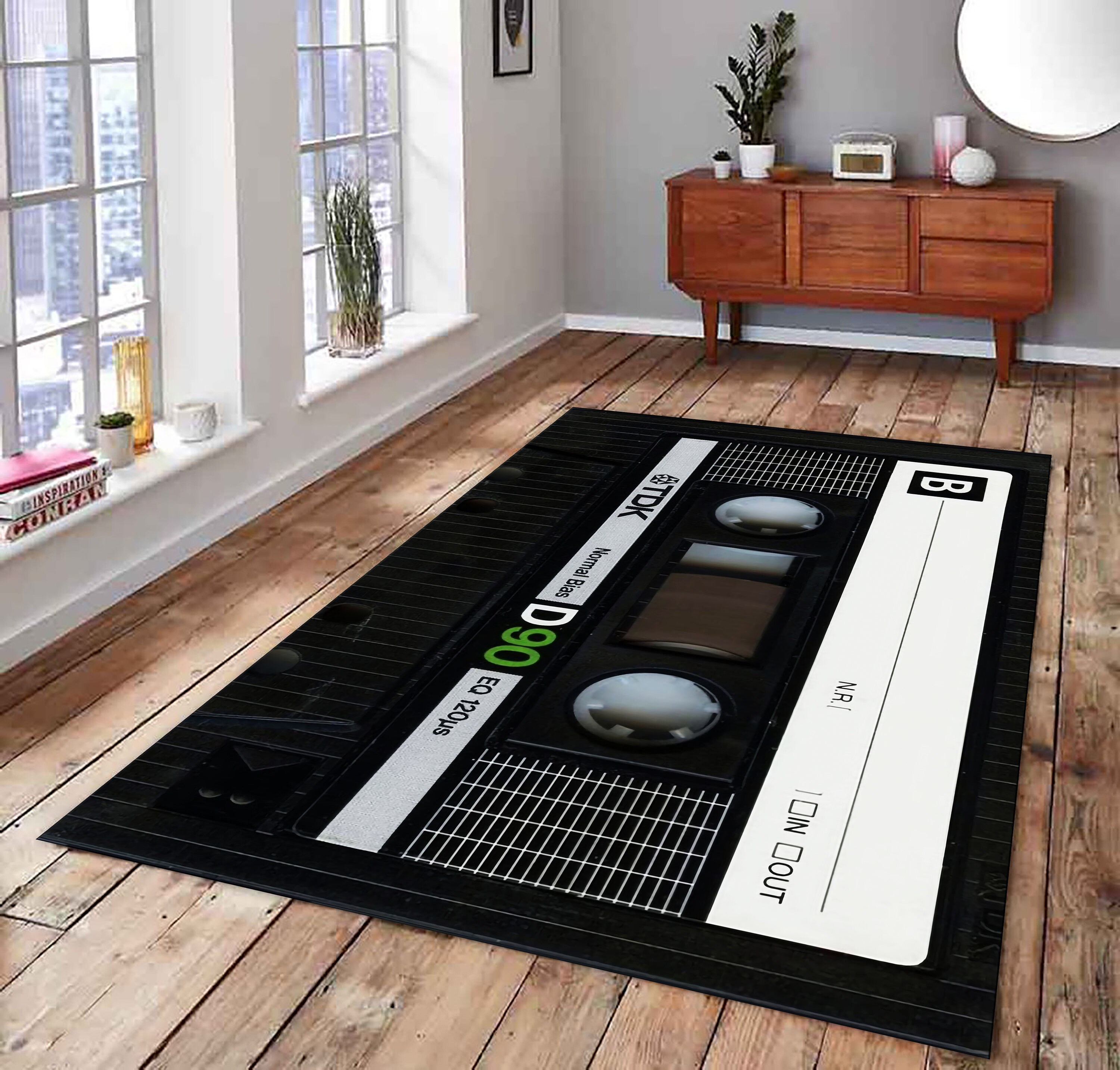 Tape Pattern Rug Classic Cassette Mix Tape Music Rug - Etsy