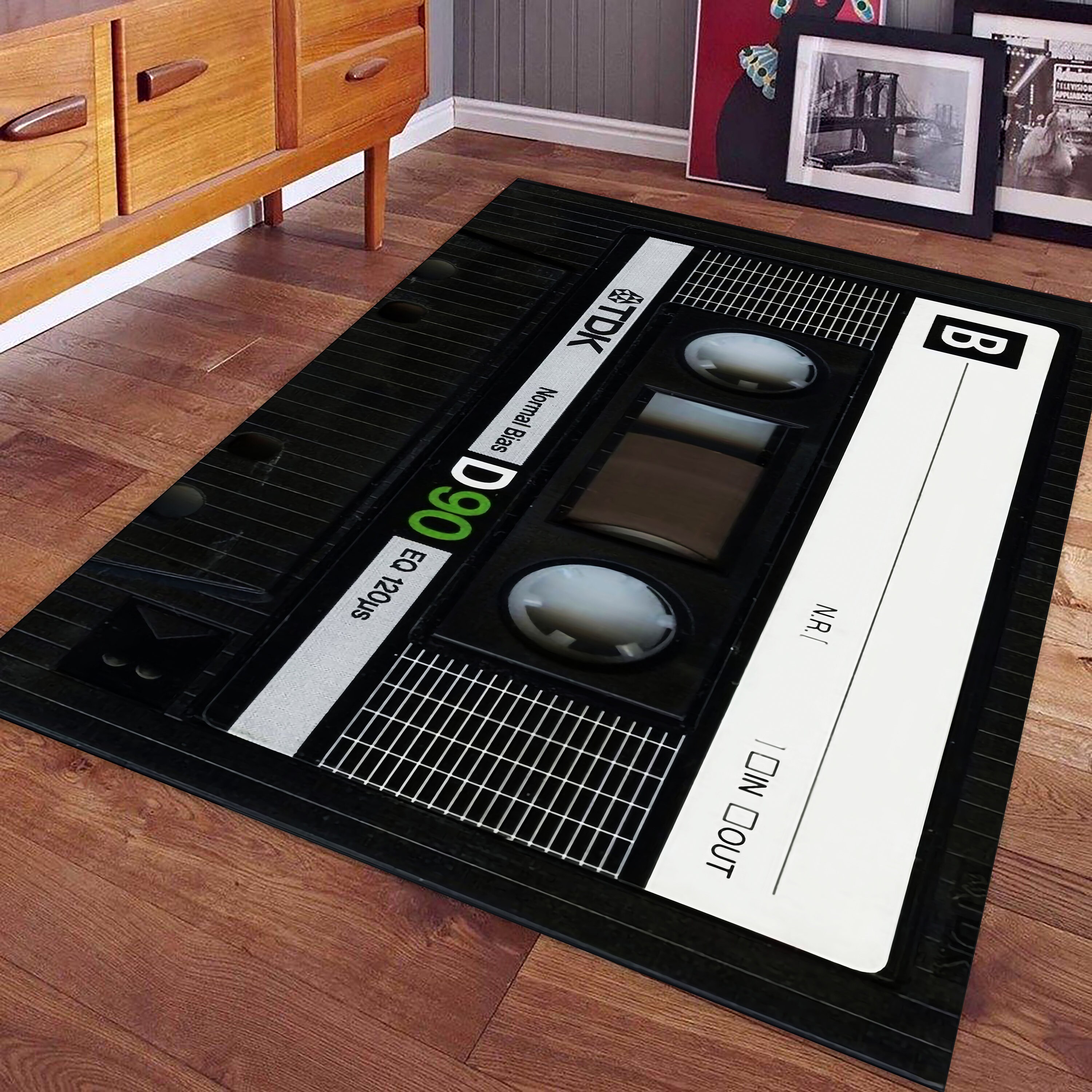 Tape Pattern Rug Classic Cassette Mix Tape Music Rug - Etsy