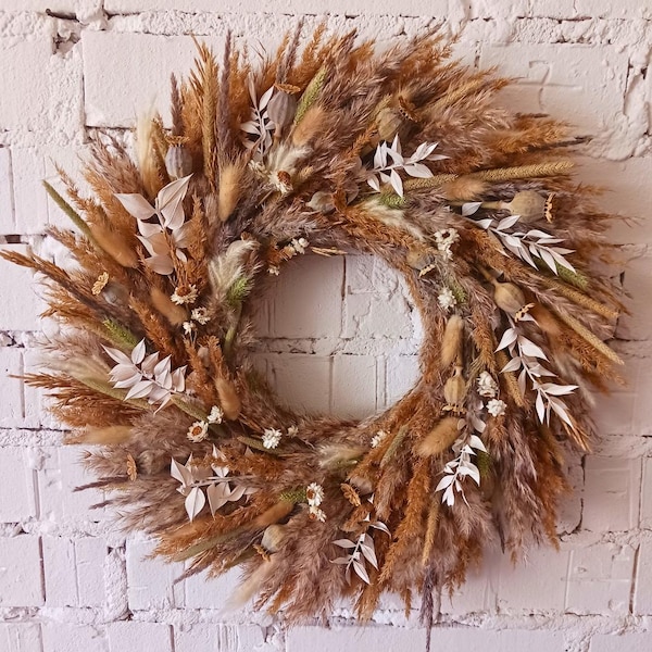 Dried Grass Wreath - Etsy