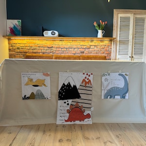 Tischdecke Spielhaus, Tischzelt, Boho Dekor, Spielzelt, Spielhaus für Kinder, Indoor Spielhaus, Montessori Zelt Jurrassic Park Dinosaurier Party