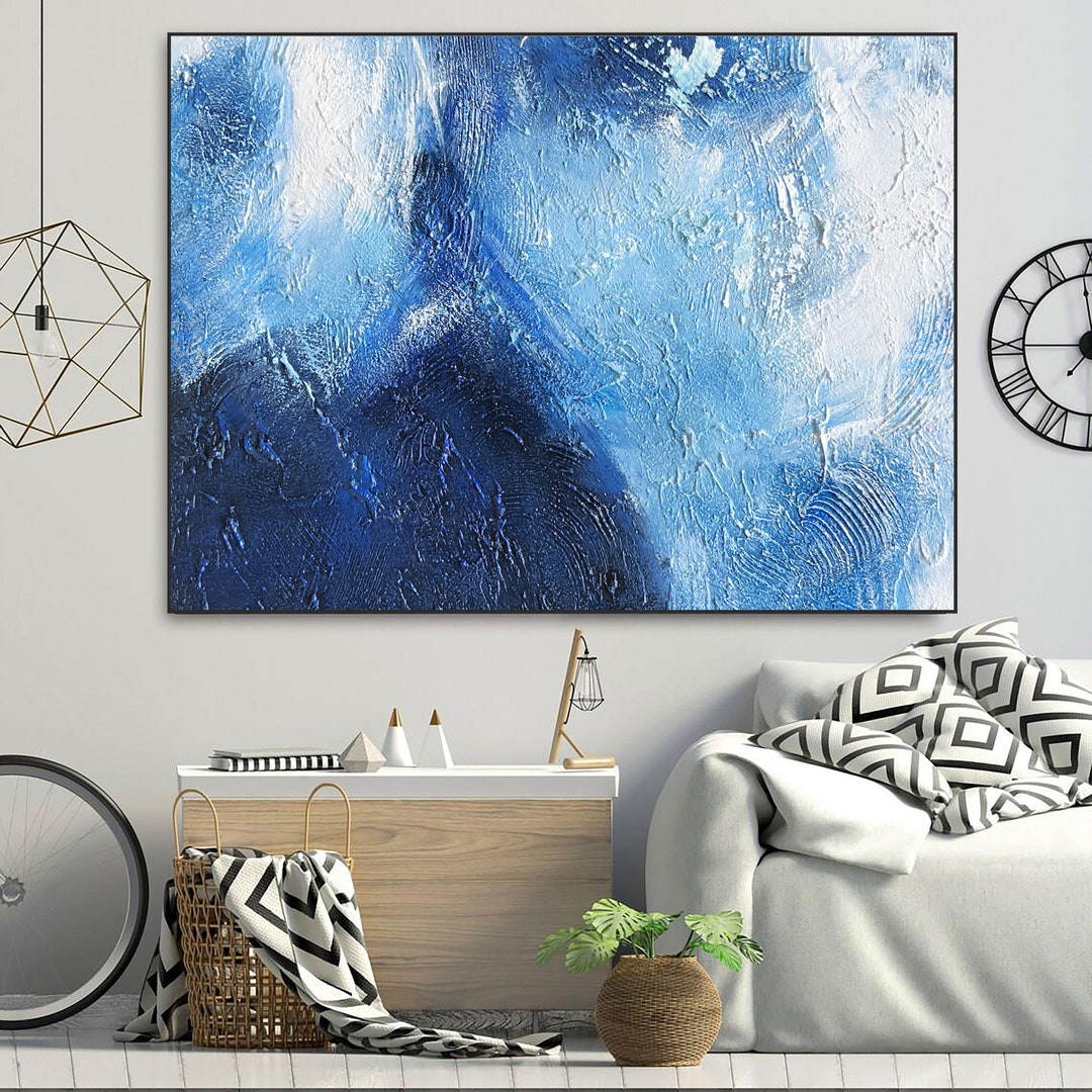 Large Abstract Canvas Painting Original Hand Painted Modern Art