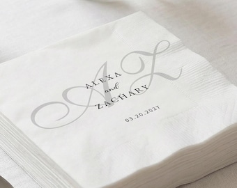 Personalisierte Hochzeits-Servietten mit Text, kundenspezifische Cocktail-Servietten, kundenspezifische Servietten für Hochzeit, Dusche, Brautparty, Hochzeitsfeier-Dekor