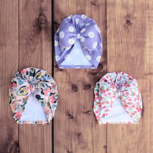Baby Turban Hat, Baby Girl Turban, bow Baby turban,Baby print Turban, Baby Turban Headband, Infant Hat, Newborn Turban, Baby Headbands