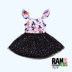 Baby Girl Halloween Tulle Dress: Minnie Mouse Costume, Ruffle Sleeve