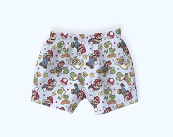 Short de jogging pour bébé Mario Bros : taille élastique, mode pour tout-petit garçon