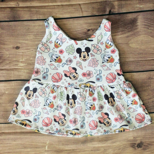 Baby Girl Peplum Cami Top Cross Back Strap, Peplum Cami Top , Baby Peplum Top, Toddler Peplum Shirt, Toddler Outfit, Baby Outfit, Peplum Top