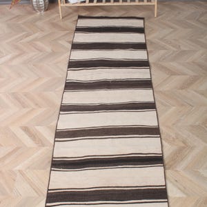 Kelim Teppich, 7x2,5m Kelim Teppich, Vintage Wollteppich, Kilim Teppich, Patchworkteppich