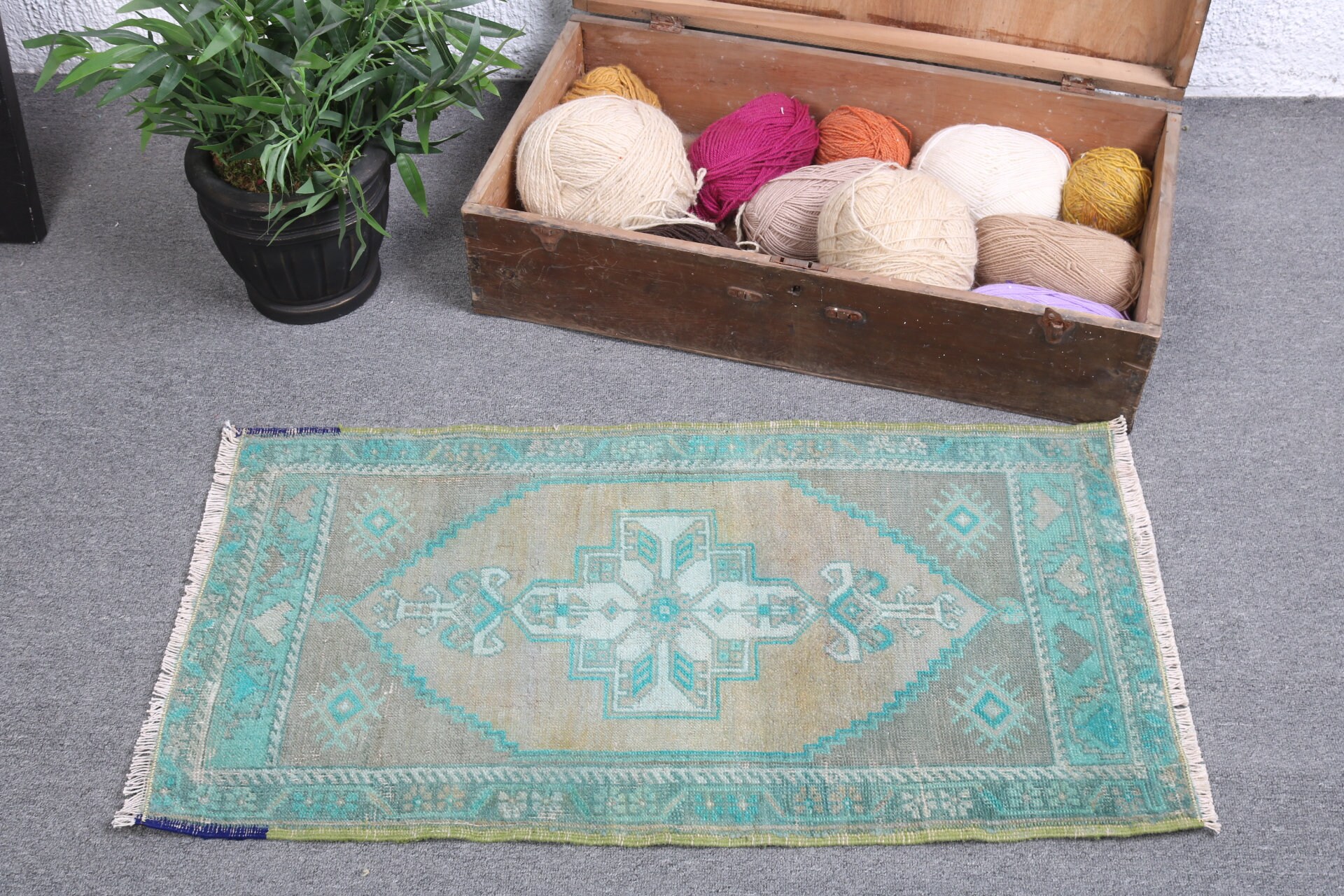 Green Wool Rug, Turkish Rug Small, Rugs For Bath, Vintage Antique 2.5x4.5  Ft Small Rugs, Outdoor Door Mat - Yahoo Shopping