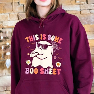 This is Some Boo Sheet Hoodie,Halloween Party Hoodie,Cute Spooky Boo Hoodie,Boo Sheet Hoodie,Funny Halloween,Spooky Season Tee, Fall Hoodie