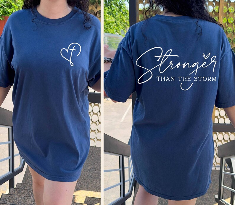 Stronger Than the Storm Comfort Colors Shirt, Boho Self Care Shirt ...