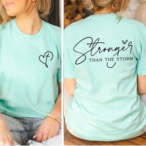Stronger Than the Storm Comfort Colors Shirt, Boho Self Care Shirt ...