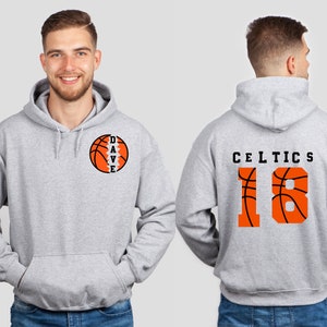 Customized Basketball Hoodie Personalized Basketball Gift - Etsy