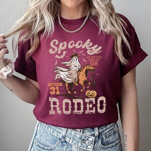 Spooky Rodeo Western Halloween Shirt, Ghost Horse Shirt, Country ...