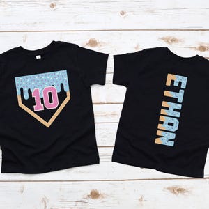 10th Birthday Baseball Shirt Boy, Baseball Birthday Shirt, Ice Cream Drip Tee, Personalized Baseball Drip Shirt, Custom Kid Birthday T Shirt