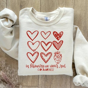 CHD Awareness Sweatshirt, Anatomical Heart Sweatshirt, Warrior Sweatshirt,  Heart Disease Month Awareness Sweatshirt, Cardiology Sweatshirt