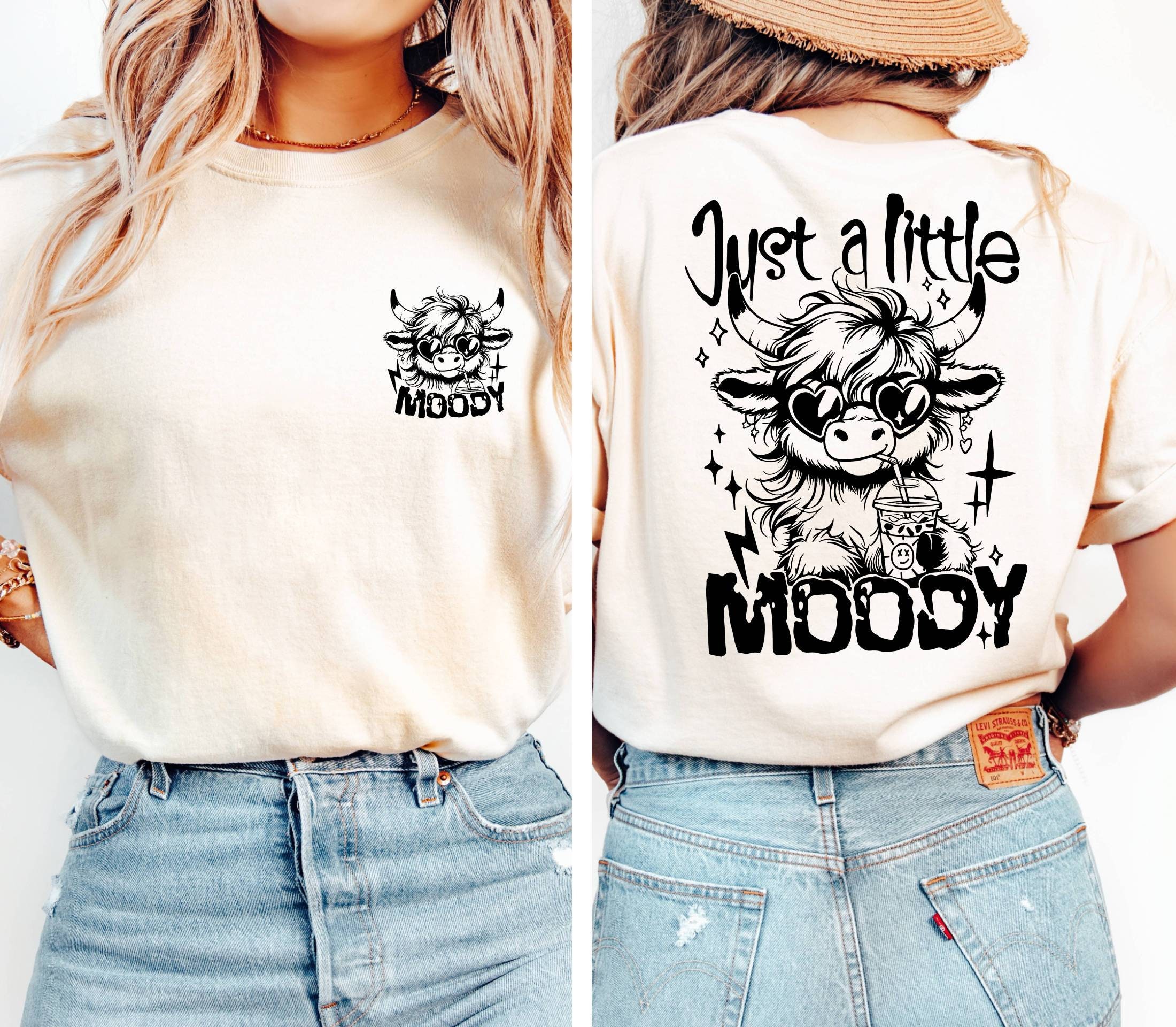 Comfort Colors® Apparently I Have an Attitude Shirt, Sarcastic Snarky Western Cow Shirt, Highland Cow Shirt,Funny Adult,Heifer Highland Cow