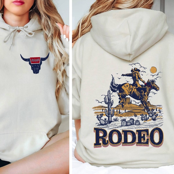 Rodeo Hoodie Cowboys The Original Rodeo Gift Cowboy Mens Beer Lover Gift Western Rodeo Cowgirl  Hoodie Country Girl Rodeo Mom Gift  Hoodie