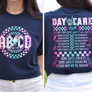 Retro Daycare Shirt Daycare Tour Shirt Daycare Staff Crew Childcare Provider Cute Daycare Worker Gift Funny Toddler Teacher Shirt