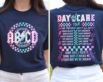 Retro Daycare Shirt Daycare Tour Shirt Daycare Staff Crew Childcare Provider Cute Daycare Worker Gift Funny Toddler Teacher Shirt