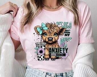 Sarcasm Highland Cow Shirt, Highland Cow Western Shirt, Cute Cow Shirt, Cow Gifts,Funny Adult Shirt,Sarcastic Sayings Shirt,Highland Cow Tee