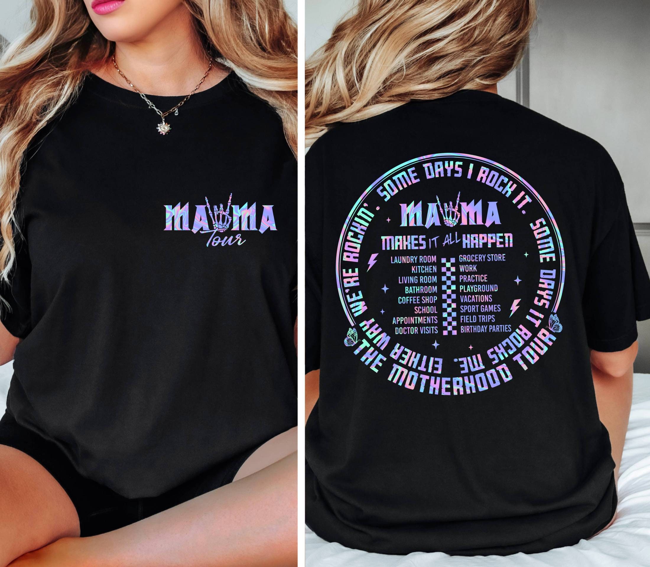 Comfort Color T-Shirt, Motherhood Shirt, Some Days I Rock It Shirt, Mama Lighting Bold Shirt, Mama Funny Tour Shirt,Mother's Day Funny Shirt