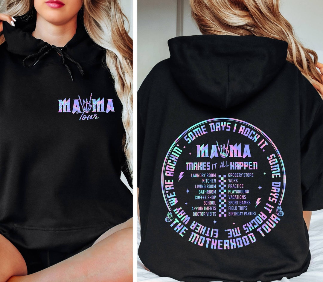 Funny Mama T-Shirt - "Some Days I Rock It" Oversized Motherhood Tee, Short Sleeve Graphic Top For Moms 3 thumbnail image