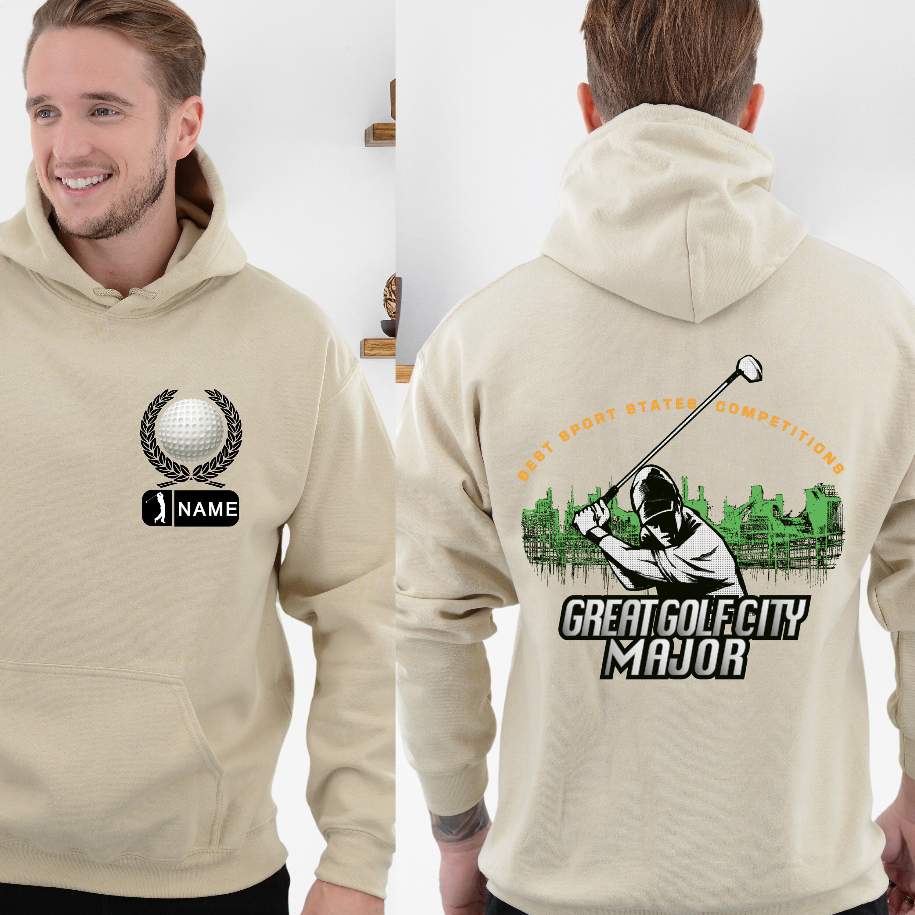 Custom Golf Hoodie Name Printed Custom Golf Shirt for Men Etsy
