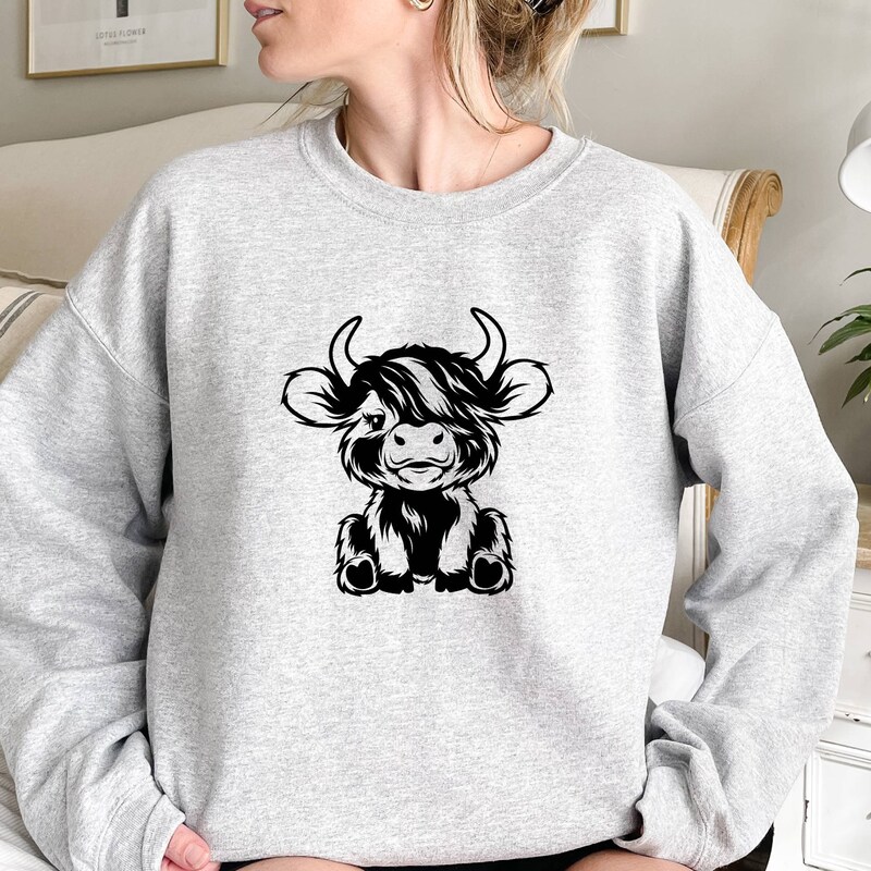 The Bow (Cow print) Sweatshirt main image 1
