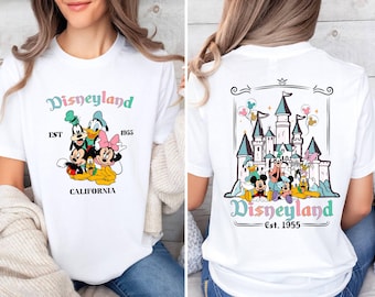 Disneyland California Trip T Shirt, Mickey And Friends Shirt, Disneyland Est. 1955 Shirt, Disneyworld Shirt, Disney Family Matching T-Shirt