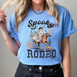 Spooky Rodeo Western Halloween Shirt, Ghost Horse Shirt, Country ...