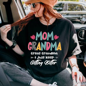 Mom Grandma Great-Grandma Shirt,Funny Mother&#39;s Day Shirt, Gift For Mom, Great Grandma Gift, Pregnancy Announcement Gift For Grandma Shirt