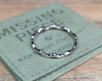 Sterling Silver Wave Stacking Ring