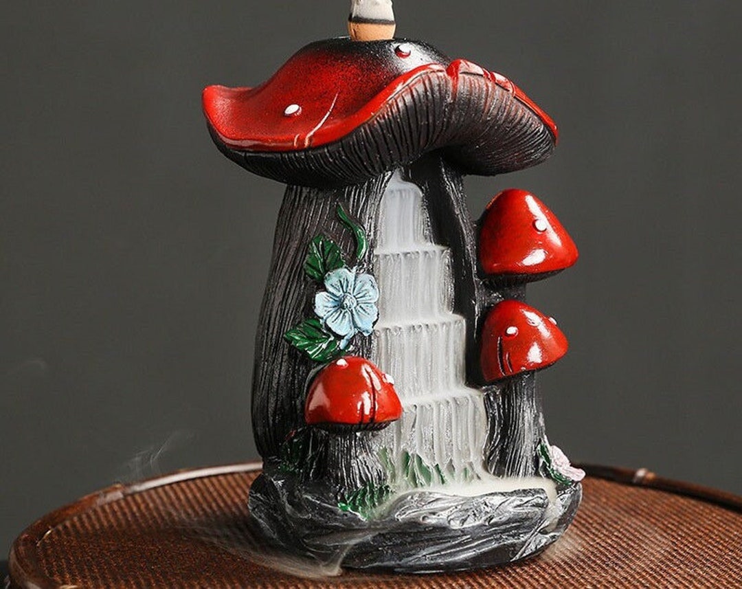 Nursery Rhyme Resin Mushroom Backflow Incense Burner Etsy