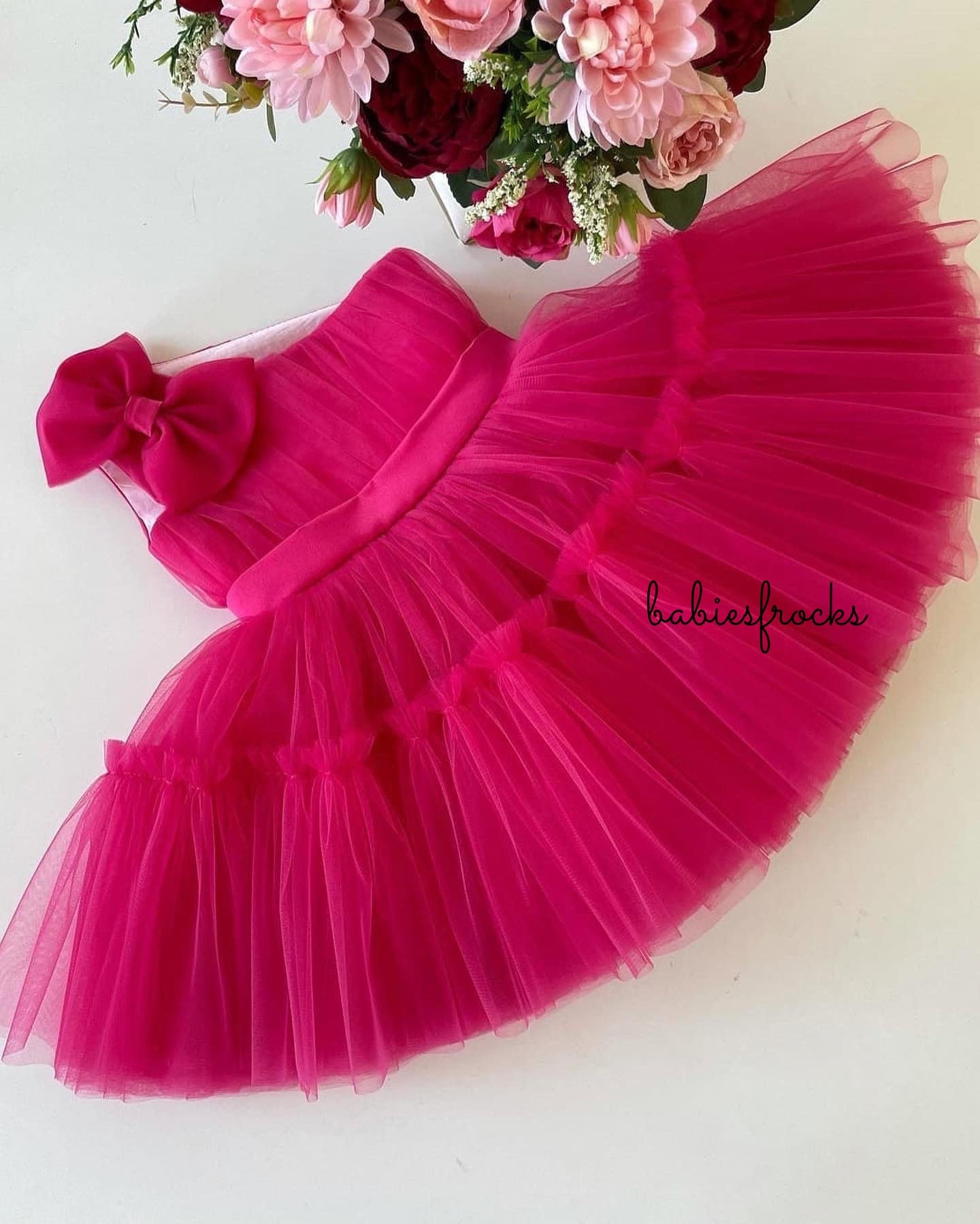 Kids Dresses For Girls 0 3 Months Newborn Baby Girl Clothes Summer Pink  Lace Flower Tutu Princess Baby Dress Birthday 1 Year 1027 From Bailixi06,  $23.51 | DHgate.Com