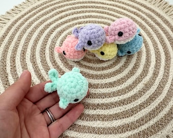 Crochet Whale Plush: Handmade Mini Amigurumi Whale