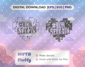 kpop Run Tour , kpop concert giftaway, printable | png svg eps