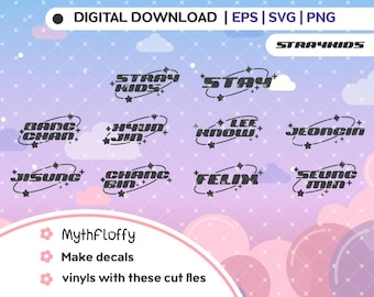 Kpop Stray kids  | Light stick Decals / Vector files / Svg Eps Png