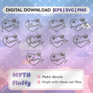Kpop  fromis9 Fromis_9 Lightstick Decals / Vector files / svg eps png