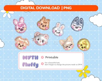 Kpop SKZ 3D cute | Light stick Decals / Vector files /  png