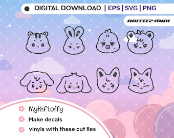 Kpop  Anteez Sticker Decal  lightstick kpop  svg, png,eps  / Vector files