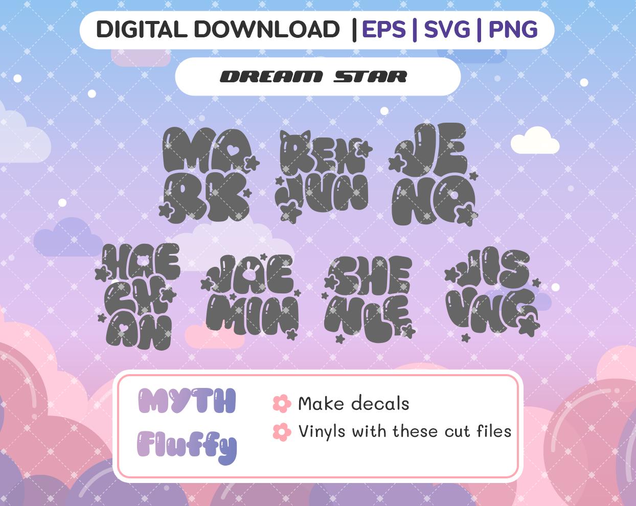 NCT ステッカー　I♡ オーダーページ Nct svg - Etsy 日本