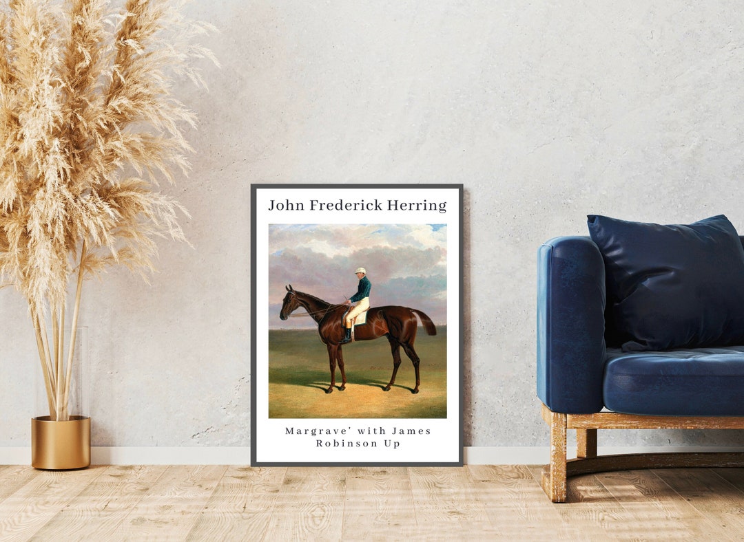 Vintage Horse Wall Art, Horse Prints, Vintage Horse Painting